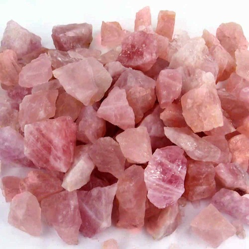 Rosenquarz edelsteine roh - rosenquarz,