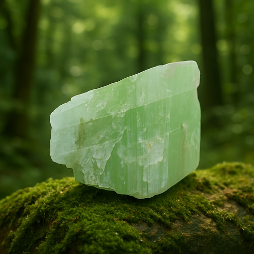 Grüner calcit rohstein - calcit,