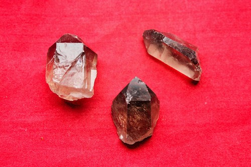 *Rauchquarz-Spitzen/Natur*3St