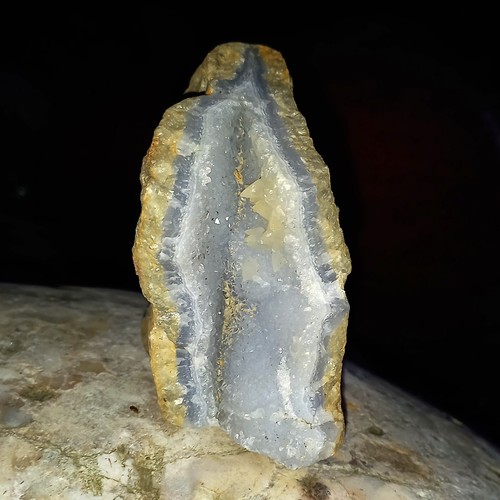 Blauer chalcedon rohstein - chalcedon,