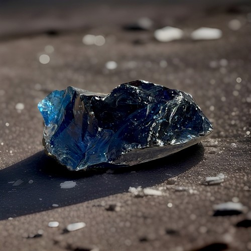 Blauer rohstein mineral - rohstein,
