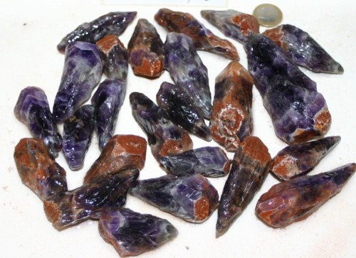 Chevron amethyst rohstein - amethyst, ca
